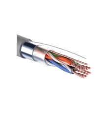 PROconnect (01-0152-100) Кабель витая пара F/UTP, CAT 5е, PVC, 4PR, 24AWG, INDOOR, SOLID, серый, 100м