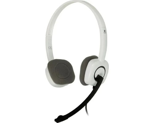 [Наушники] Наушники с микрофоном Logitech H150 белый/черный 1.8м накладные оголовье (981-000453)