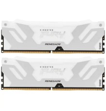 Память оперативная/ Kingston 32GB 6400MT/s DDR5 CL32 DIMM (Kit of 2) FURY Renegade RGB White XMP
