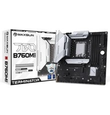 MAXSUN MS-Terminator B760M D5 (Socket 1700, mATX, 4*DDR5, DP/HDMI, 4*SATA3, 3*M.2, 1xPCI-E x16 /1xPCI-E x4, 6*USB 2.0,  2*USB 3.2 Gen1, LAN 1*2.5G, RTL)