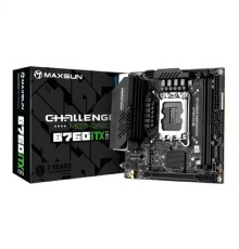 MAXSUN MS-Challenger B760ITX D5 (Socket 1700, mini-ITX, 2*DDR5, 2*HDMI/2*DP, 4*SATA3,  2*M.2, 1xPCI-E x16,  4*USB 2.0,  2 x USB 3.2 Gen1, LAN 1*1G/1*2.5G,  RTL)
