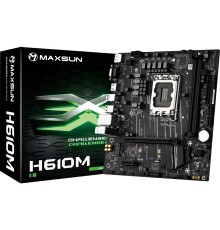 MAXSUN MS-Challenger H610M (Socket 1700, mATX, 2*DDR4, VGA/HDMI/DP, 3*SATA3, 1*M.2, 1*PCIEx16/1*PCIEx1, 4*USB2.0, 2*USB 3.2 Gen1, LAN 1*1G, RTL)