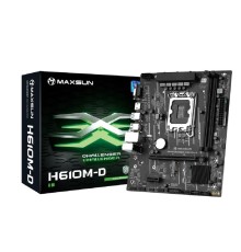 MAXSUN MS-Challenger H610M-D V1/V2 (Socket 1700, mATX, 2*DDR4, VGA/HDMI, 3*SATA3, 1*M.2, 1*PCIEx16/1*PCIEx1, 4*USB 2.0, 2*USB 3.2 Gen1, LAN 1*1G, RTL)