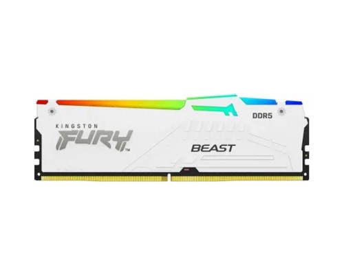[Модуль памяти] Оперативная память Kingston Fury Beast KF560C30BWA-16 DDR5 -  1x 16ГБ 6000МГц, DIMM,  White,  Ret