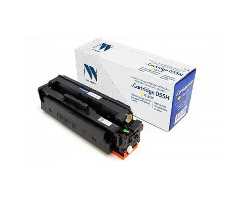 [Расходные материалы] Тонер-картридж NVP совместимый NV-055H Yellow для Canon i-Sensys MF742Cdw/MF744Cdw/MF746Cx/LBP663Cdw/LBP664Cx (5900k)