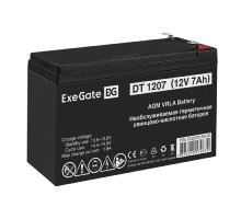 Exegate EX297515RUS Аккумуляторная батарея DT 1207 (12V 7Ah, клеммы F2)