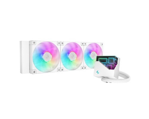 [Вентилятор] Кулер с водяным охлаждением Deepcool LT360 ARGB Soc-AM5/AM4/1151/1200/1700 белый 4-pin 38.71dB Al 1856gr Ret (R-LT360-WHAMNC-G-1)