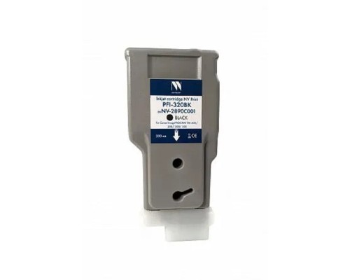 [Расходные материалы] Струйный картридж NV Print PFI-320BK (NV-2890C001) Black для Canon ImagePROGRAF TM-200/205/300/305 (300 мл) 