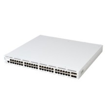 ELTEX MES2448P Ethernet-коммутатор 48 портов 10/100/1000BASE-T (PoE/PoE+), 4 порта 1000BASE-X/10GBASE-R, L3, 2 слота для модулей питания