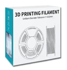 Филамент NVPRINT PLA Matte Grey для 3D печати диаметр 1.75мм  длина 330 метров  масса 1 кг