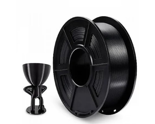 [Совместимые картриджи] Филамент NVPRINT Silk PLA+ Black для 3D печати диаметр 1.75мм  длина 330 метров  масса 1 кг