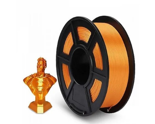 [Совместимые картриджи] Филамент NVPRINT Silk PLA+ Orange для 3D печати диаметр 1.75мм  длина 330 метров  масса 1 кг