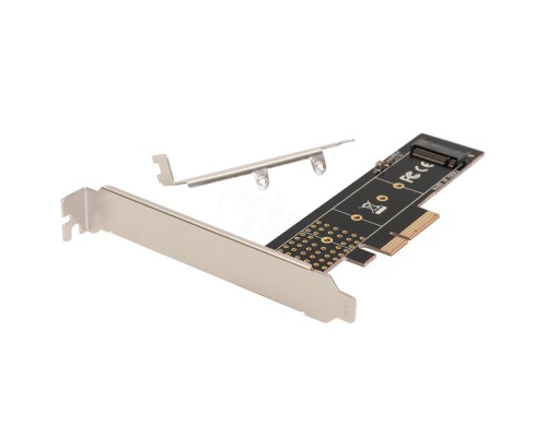 [переходник] ORIENT C300EN, Переходник PCI-Ex4->M.2 M-key NVMe SSD, тип 2230/2242/2260/2280/22110, 2 планки крепления в комплекте (33294)