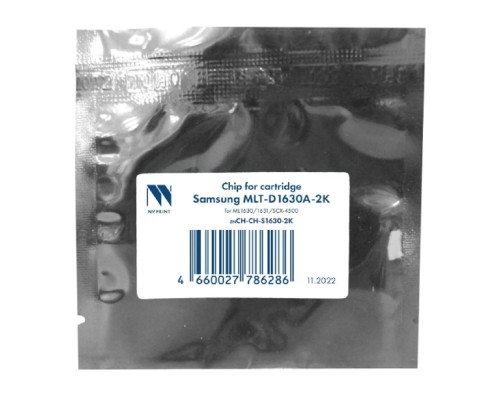 [Расходные материалы] NV Print (NV-CH-S1630A) Чип  для Samsung MLT-D1630A для ML1630/1631/SCX-4500 (2K) 