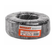 Rexant (01-0045-100) Кабель U/UTP, CAT 5e, PE 4х2х0,50мм, 24AWG, внешний, черный, 100м