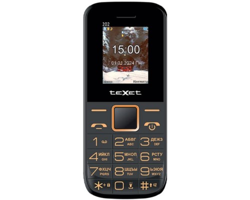 [Мобильный телефон] TEXET TM-202 цвет черный