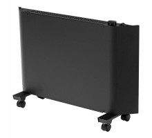 Denzel Конвектор электрический XCE-1500B, 230 В, 1500 Вт, черный, сушилка, колеса, Х-элемент [98128]