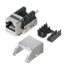 Rexant (02-0072) Модуль Keystone Jack RJ-45(8P8C), FTP экранированный, CAT 5e, тип 90 градусов PRO