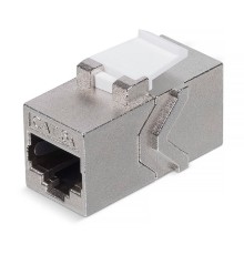 Rexant (02-0110) Адаптер проходной формата Keystone, Jack RJ-45(8P8C), FTP, CAT 6A PRO