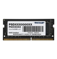 Память DDR4 8GB 2666MHz Patriot PSD48G26662S Signature Line RTL PC4-21300 CL19 SO-DIMM 260-pin 1.2В single rank Ret