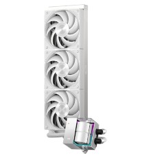 Система охлаждения/ PCCooler DS360 WH (310W, 360mm, LED temp., White, ARGB Pump/ Fans: 3x120mm, 86.73CFM, 28dBA, 2200RPM/ Pump height 67mm, 28dBA, 3200RPM, Rad thickness 27mm/ S: 1851, 1700, 1200, 20X