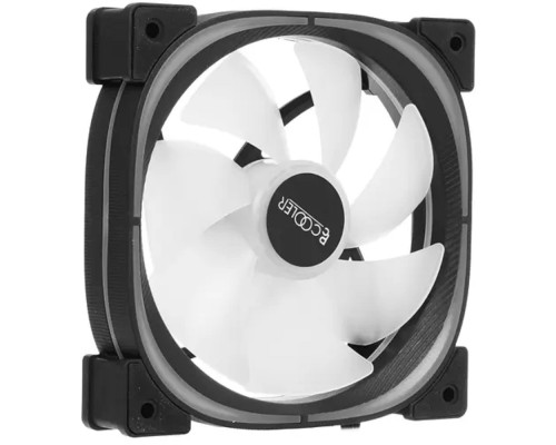 [Вентиляторы] Кулер для корпуса/ PCCooler EF120 ARGB BK (120x120x25mm, 4-pin PWM, ARGB, 37.98CFM, 25.7dBA, 1500RPM, Black)