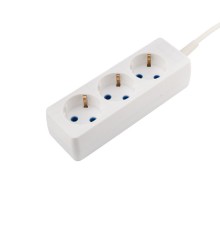 PROconnect (11-7212) Удлинитель 3 гнезда, 5м, 3х0,75мм?, с/з, белый
