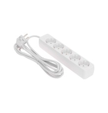PROconnect (13-4212) Удлинитель 5 гнезд, 3м, 3х0,75мм?, с/з, белый