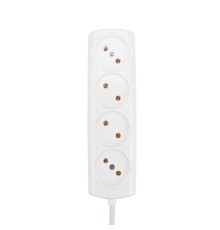 PROconnect (11-7220) Удлинитель OPTIMA 4 гнезда, 3м, 2х0,75мм?, б/з, белый