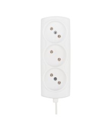 PROconnect (11-7206) Удлинитель STANDARD 3 гнезда, 1,5м, 2х0,75мм?, б/з, белый
