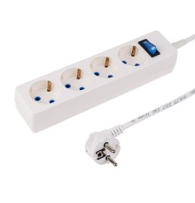 PROconnect (11-7227) Сетевой фильтр STANDARD 4 гнезда, 1,5м, 3х0,75мм?, с/з, белый