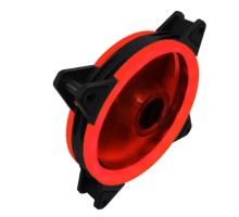 Вентилятор Gembird с подсветкой, 120x120x25, гидродин., 3pin/4pin Molex, провод 35см, красный (D12025S12L-R)