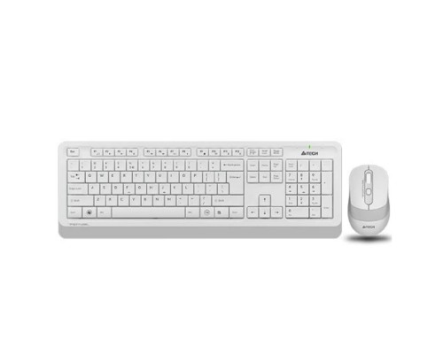 [Мышь] Комплект (клавиатура+мышь) A4TECH Fstyler FG1010S, USB, беспроводной, белый [fg1010s white]