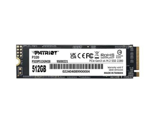 [носитель информации] SSD Patriot PCIe 3.0 x4 512GB P320P512GM28 P320 M.2 2280