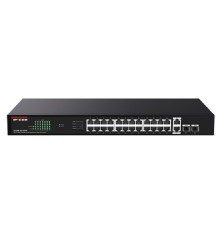 IP-COM G1128P-24-250W Неуправляемый PoE коммутатор с 24 Гигабитными портами PoE и 2 SFP портами