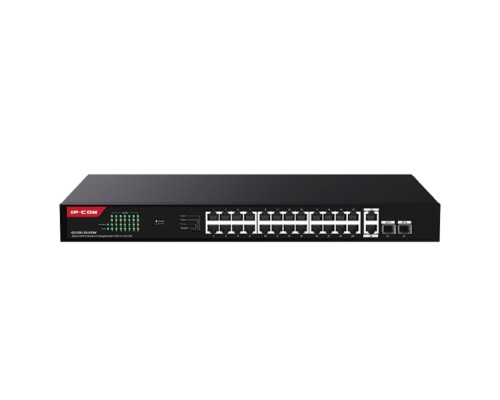 [Сетевое оборудование] IP-COM G1128P-24-410W Неуправляемый гигабитный PoE коммутатор Ethernet 26GE+2SFP с 24 портами PoE