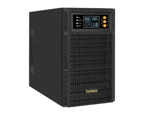 [ИБП] Exegate EX296949RUS ИБП On-line ExeGate PowerExpert TL-3000.72V.LCD.AVR.3SH.USB.RS232.SNMP <3000VA/3000W, On-Line, PF=1, LCD, 3*Schuko, RS232, USB, SNMP-slot, встроенные батареи 12V 7.2Ah - 6шт, возмо