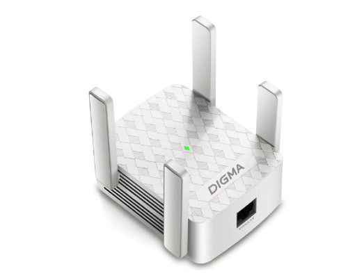 [Сетевое оборудование] Digma D-WR310 (D-WR310V2) Повторитель беспроводного сигнала N300 Wi-Fi белый