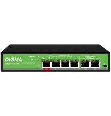 Digma DSP204G-2G-T80 Коммутатор (L2) 6х1Гбит/с 4PoE 4PoE+ 1PoE++ 80W неуправляемый