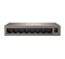 IP-COM G1008M Коммутатор неуправляемый, 8 портов, 8x1 Гбит/с, настольный, металлический