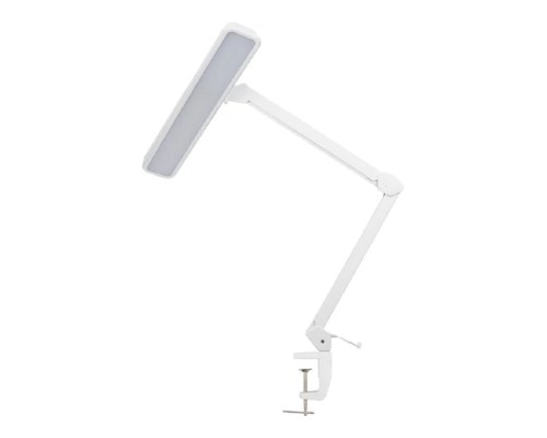 [Светодиодные лампы] Rexant (31-0410) Лампа настольная бестеневая, струбцина, ECO light, 324 SMD LED, диммер, теплый/холодный свет, белая 