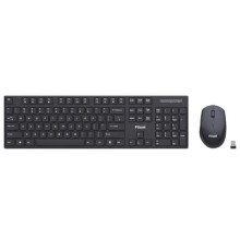 Клавиатура и мышь Wireless Filum FL-KTW10-BK мышь оптическая USB, 4 кл., DPI: 800/1200/1600, 104 кл., тип клавиатуры: мембранная, питание АА 1 шт., че	