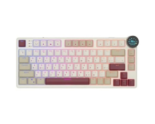 [Клавиатура Royal Kludge] Клавиатура RK N80 беспроводная Rosy Clouds, линейные свитчи RK Red