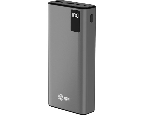 [Аксессуар] Мобильный аккумулятор Cactus CS-PBFSFA-20000 20000mAh 4.5A 2xUSB-A/USB-C серый