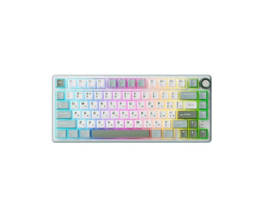 [Клавиатура Royal Kludge] Клавиатура R75 проводная Sky Cyan, линейные свитчи RK Silver