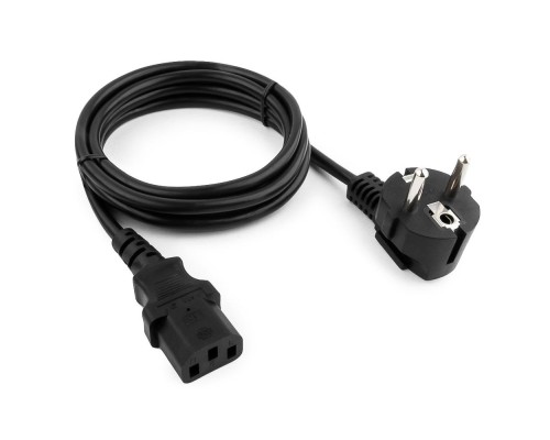 [кабели] Кабель питания Cablexpert (RU) Schuko-C13, 3x1.5мм2, 10A, с заземлением, медь, 1.5м, черный,пак (PC-186-1.5-1.5M)