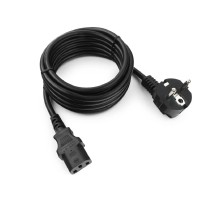 Кабель питания Cablexpert (RU) Schuko-C13, 3x1.5мм2, 10A, с заземлением, медь, 3м, черный, пак (PC-186-1.5-3M)
