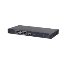 DAHUA DH-CS4220-16GT-190 16-портовый гигабитный PoE коммутатор с функцией облачного управления 16 RJ45 10/100/1000Мбит/с (PoE/PoE+/Hi-PoE),  2 RJ45 10/100/1000Мбит/с (uplink), 2 SFP 1000Мбит/с (uplink