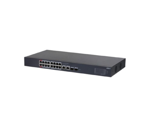 [Коммутаторы] DAHUA DH-CS4220-16GT-190 16-портовый гигабитный PoE коммутатор с функцией облачного управления 16 RJ45 10/100/1000Мбит/с (PoE/PoE+/Hi-PoE),  2 RJ45 10/100/1000Мбит/с (uplink), 2 SFP 1000Мбит/с (uplink