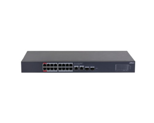 [Коммутаторы] DAHUA DH-CS4220-16GT-240 16-портовый гигабитный PoE коммутатор с функцией облачного управления 16 RJ45 10/100/1000Мбит/с (PoE/PoE+/Hi-PoE),  2 RJ45 10/100/1000Мбит/с (uplink), 2 SFP 1000Мбит/с (uplink